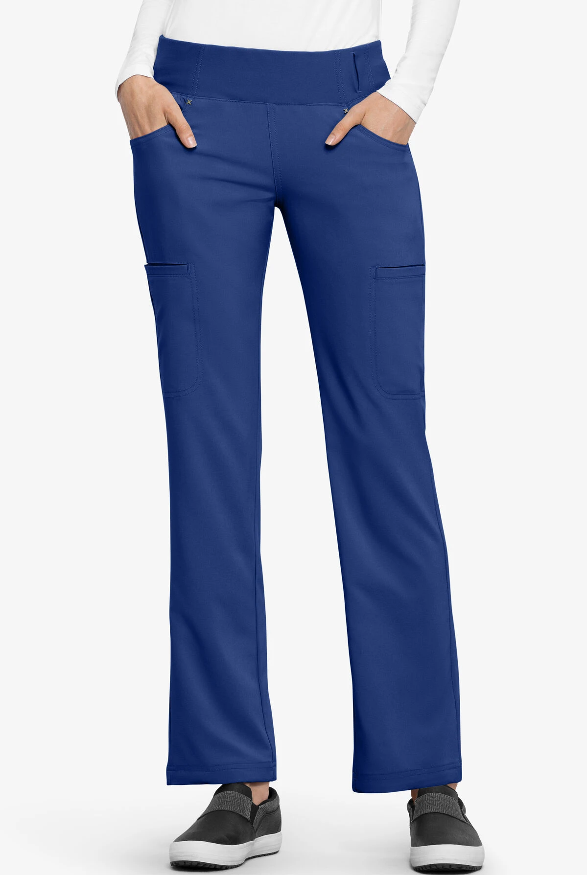 Cherokee Iflex Women's 6-Pocket STRETCH Knit Waistband Cargo Scrub Pants - Tall 3 Cherokee Iflex Women's 6-Pocket STRETCH Knit Waistband Cargo Scrub Pants - Tall