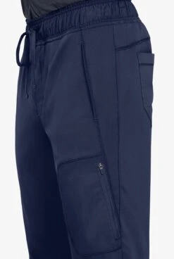 Cherokee Workwear Revolution Men's 5-Pocket STRETCH Jogger Scrub Pants -Scrubs Wear Store CK012 NAVY 3