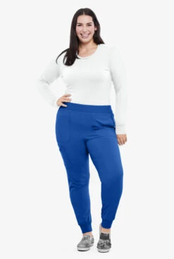 Cherokee Iflex Women's 7-Pocket STRETCH Knit Waistband Cargo Jogger Scrub Pants -Scrubs Wear Store CK1111 101723 ROYAL 8