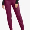 Cherokee Workwear Revolution Women's 5-Pocket STRETCH Cargo Jogger Scrub Pants - Petite -Scrubs Wear Store CK115 WINE 1