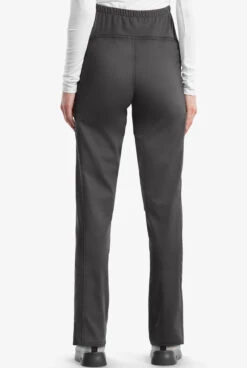 Cherokee Workwear Revolution Women's 3-Pocket STRETCH Maternity Scrub Pants -Scrubs Wear Store CK155 PEWTE 4