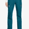 Cherokee Workwear Women's 6-Pocket Rib-Knit Waistband Pull-On Cargo Scrub Pants - Petite -Scrubs Wear Store CK210 CARIB 1