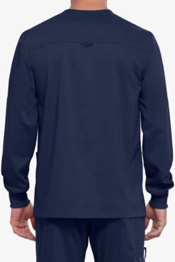 Cherokee Workwear Revolution Men's 3-Pocket STRETCH Snap Front Scrub Jacket 8 Cherokee Workwear Revolution Men's 3-Pocket STRETCH Snap Front Scrub Jacket -Scrubs Wear Store CK380 NAVY 4