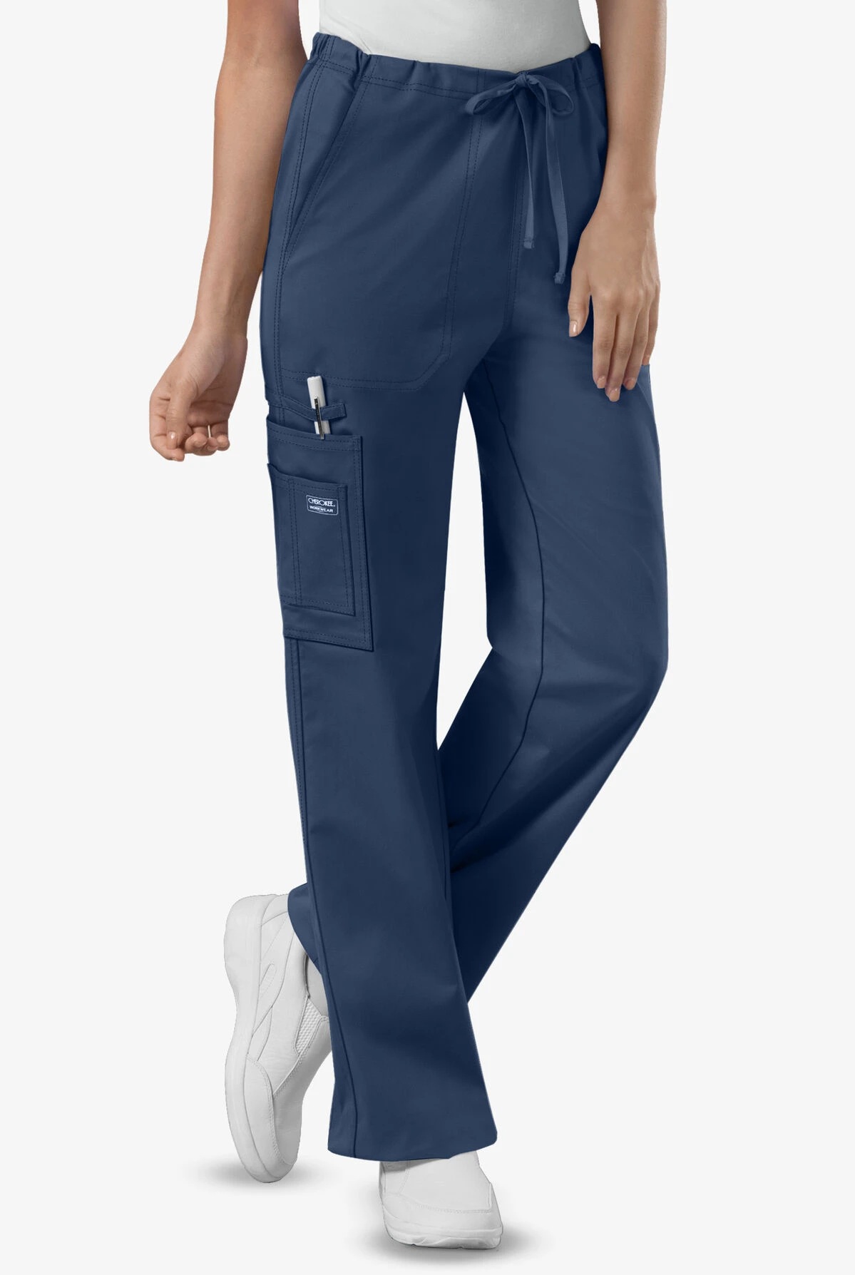 Cherokee Workwear Core STRETCH Unisex 5-Pocket Drawstring Scrub Pants 3 Cherokee Workwear Core STRETCH Unisex 5-Pocket Drawstring Scrub Pants