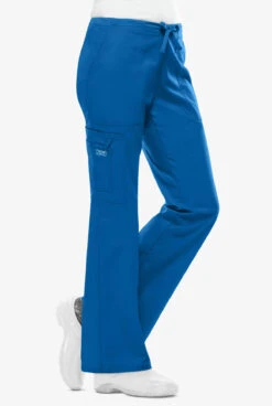 Cherokee Workwear Core STRETCH Women's 4-Pocket Cargo Scrub Pants - Petite -Scrubs Wear Store CK4044 ROYAL 4 S