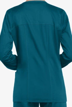 Cherokee Workwear Core STRETCH Women's 3-Pocket Scrub Jacket -Scrubs Wear Store CK4315 CARIB 4
