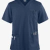 Cherokee Workwear Core STRETCH Unisex 4-Pocket V-Neck Scrub Top 2 Cherokee Workwear Core STRETCH Unisex 4-Pocket V-Neck Scrub Top -Scrubs Wear Store CK4725 NAVY 1
