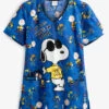 Cherokee Tooniforms Peanuts I'm Cool Women's 3-Pocket V-Neck Print Scrub Top -Scrubs Wear Store CK614PNM 1