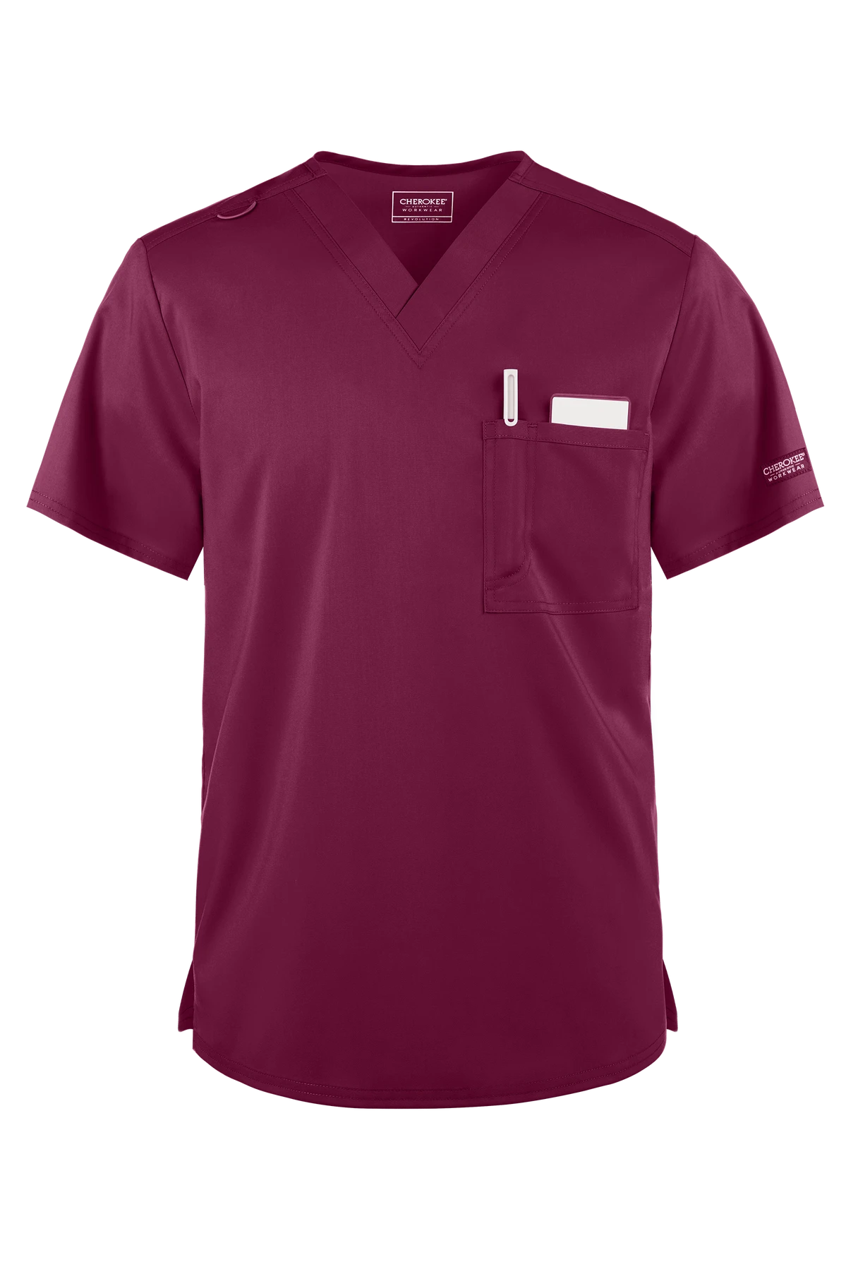 Cherokee Workwear Revolution Unisex 1-Pocket STRETCH V-Neck Scrub Top 3 Cherokee Workwear Revolution Unisex 1-Pocket STRETCH V-Neck Scrub Top