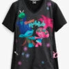Cherokee Tooniforms DreamWorks Troll Holla Days Women's 1-Pocket V-Neck Print Scrub Top 1 Cherokee Tooniforms DreamWorks Troll Holla Days Women's 1-Pocket V-Neck Print Scrub Top -Scrubs Wear Store CK627TOH 1