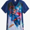 Cherokee Tooniforms Marvel Captain Marvel Women's 1-Pocket V-Neck Print Scrub Top 2 Cherokee Tooniforms Marvel Captain Marvel Women's 1-Pocket V-Neck Print Scrub Top -Scrubs Wear Store CK637MAR 1