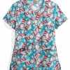 Cherokee Tooniforms Dr. Seuss Some Things Women's 2-Pocket V-Neck Print Scrub Top 2 Cherokee Tooniforms Dr. Seuss Some Things Women's 2-Pocket V-Neck Print Scrub Top -Scrubs Wear Store CK666SEH 1