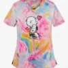 Cherokee Tooniforms Peanuts Dog's Best Friend Women's 2-Pocket V-Neck Print Scrub Top 1 Cherokee Tooniforms Peanuts Dog's Best Friend Women's 2-Pocket V-Neck Print Scrub Top -Scrubs Wear Store CK752PNE 1