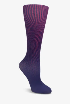 Cutieful Purple Ombre Women's 10-18 MmHg Wide Light Compression Socks