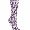 Cutieful Leopard Hearts Women's 10-18 MmHg Wide Light Compression Socks -Scrubs Wear Store CU118LHW 1