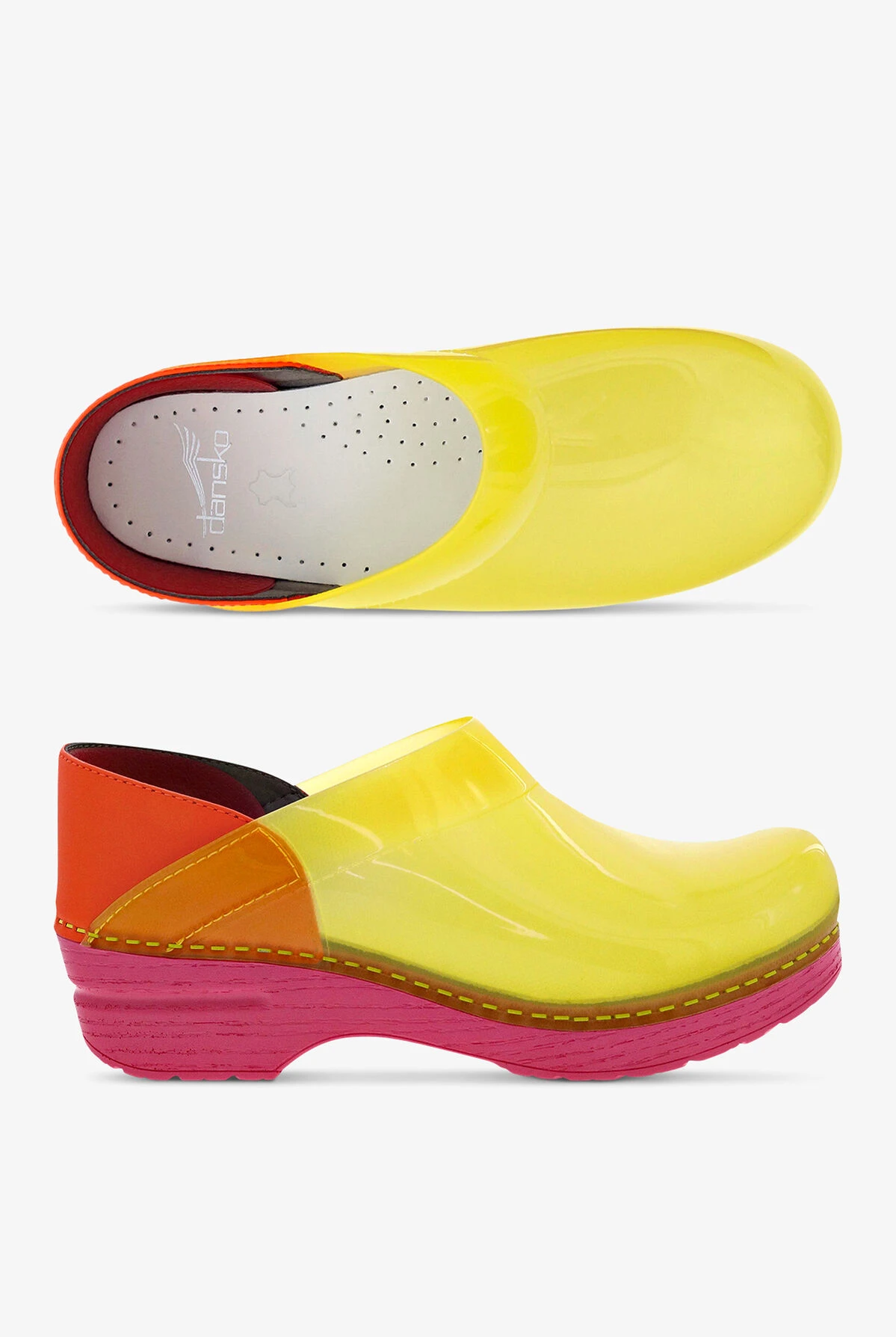 Dansko Professional Yellow Translucent Nursing Clogs 3 Dansko Professional Yellow Translucent Nursing Clogs