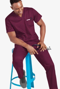 UA Flex2 Unisex 6-Pocket Pull-On Cargo STRETCH Scrub Pants 11 UA Flex2 Unisex 6-Pocket Pull-On Cargo STRETCH Scrub Pants -Scrubs Wear Store F2357 WINE 6