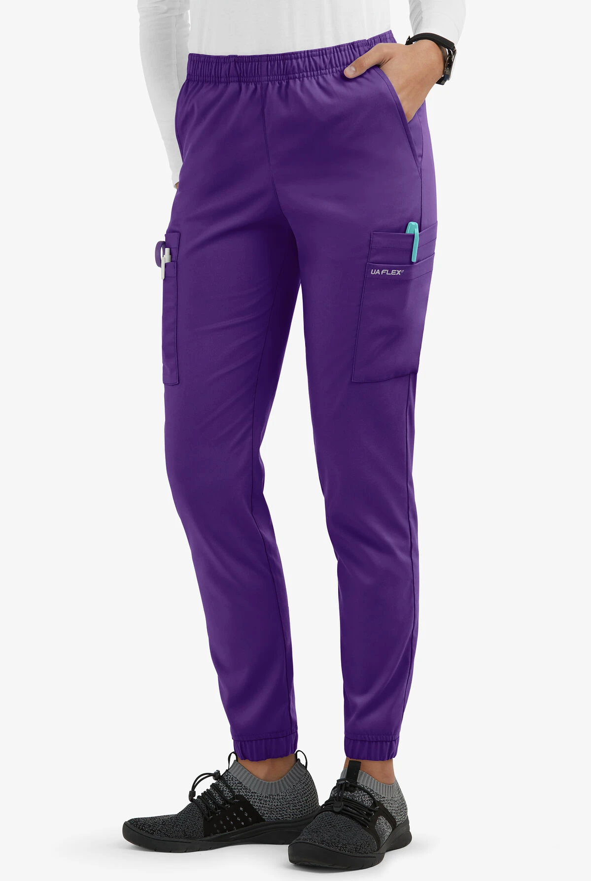 UA Flex2 Women's 7-Pocket Jogger Scrub Pants - Petite 3 UA Flex2 Women's 7-Pocket Jogger Scrub Pants - Petite