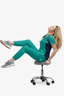 UA Flex2 Women's 7-Pocket Jogger Scrub Pants -Scrubs Wear Store F2475 TEAL 6