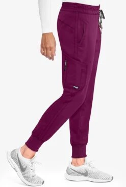Grey's Anatomy™ By Barco Kira Women's 5-Pocket Double Cargo Knit Cuff Jogger Scrub Pants - Petite 7 Grey's Anatomy™ By Barco Kira Women's 5-Pocket Double Cargo Knit Cuff Jogger Scrub Pants - Petite -Scrubs Wear Store GA534 WINE 5
