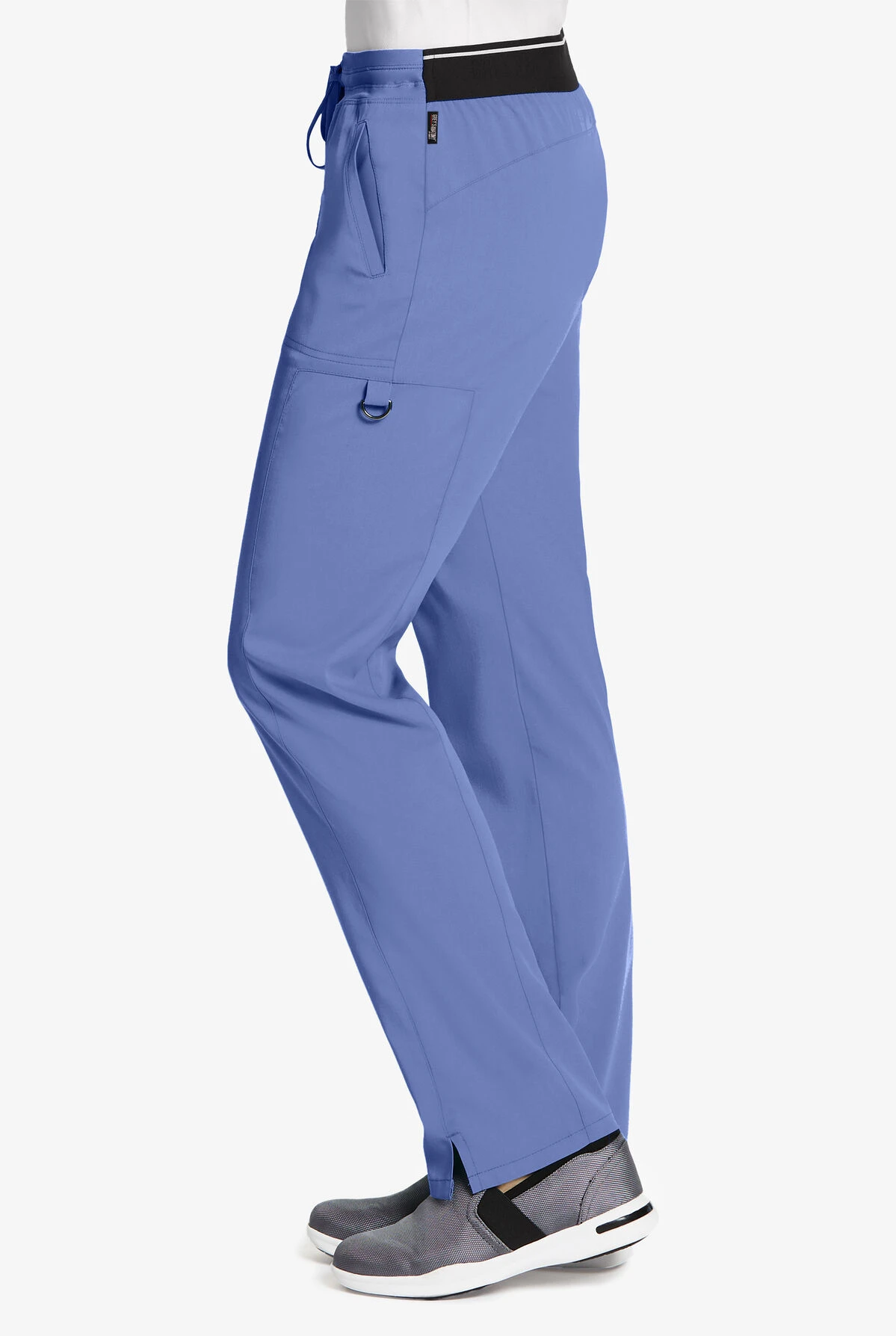 Grey's Anatomy™ By Barco Spandex STRETCH Kim Women's 3-Pocket Back Elastic Cargo Scrub Pants - Petite 5 Grey's Anatomy™ By Barco Spandex STRETCH Kim Women's 3-Pocket Back Elastic Cargo Scrub Pants - Petite - Image 3