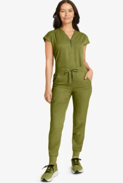 Healing Hands Limited Edition Tate Alligator Print Women's 5-Pocket STRETCH Jogger Scrub Pants -Scrubs Wear Store HE201 092823 CYGRE 4