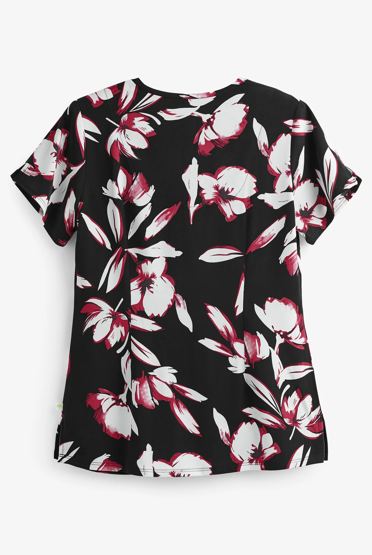 Healing Hands Premiere Isabel Exquisite Floral Women's 2-Pocket V-Neck Print Scrub Top 4 Healing Hands Premiere Isabel Exquisite Floral Women's 2-Pocket V-Neck Print Scrub Top - Image 2