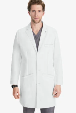 Healing Hands White Coat Professional Men's 39" 5-Pocket Lab Coat -Scrubs Wear Store HE5103 WHITE 2 HV S