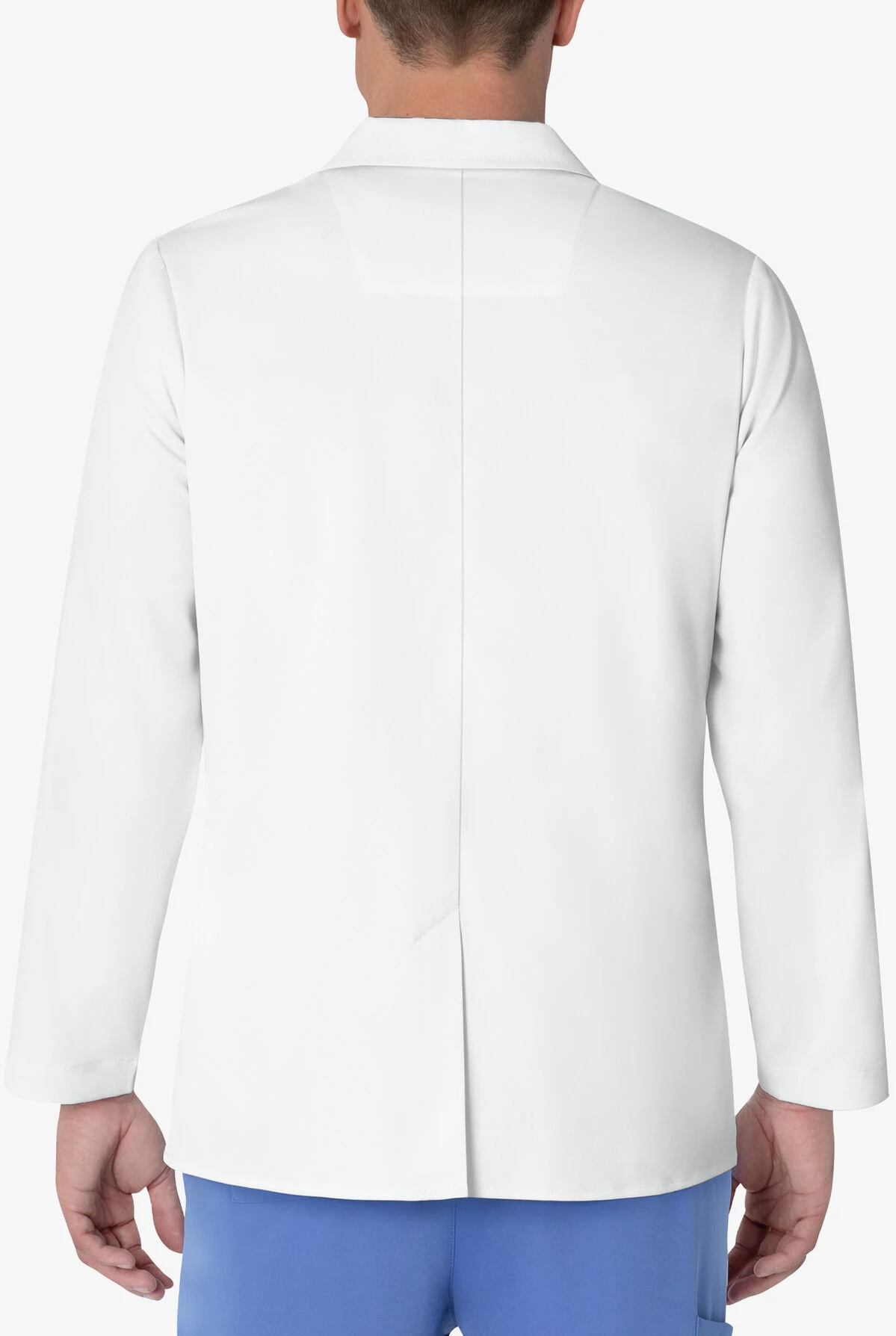 Healing Hands White Coat Minimalist Men's 30 ½" 5-Pocket STRETCH Lab Coat 5 Healing Hands White Coat Minimalist Men's 30 ½" 5-Pocket STRETCH Lab Coat - Image 3