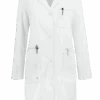 Healing Hands White Coat Minimalist Women's 37 ½" 5-Pocket STRETCH Lab Coat -Scrubs Wear Store HE5161 WHITE 1