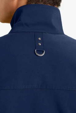 Healing Hands Purple Label Jonathan Men's 6-Pocket STRETCH Bomber Scrub Jacket -Scrubs Wear Store HE5530 NAVY 5