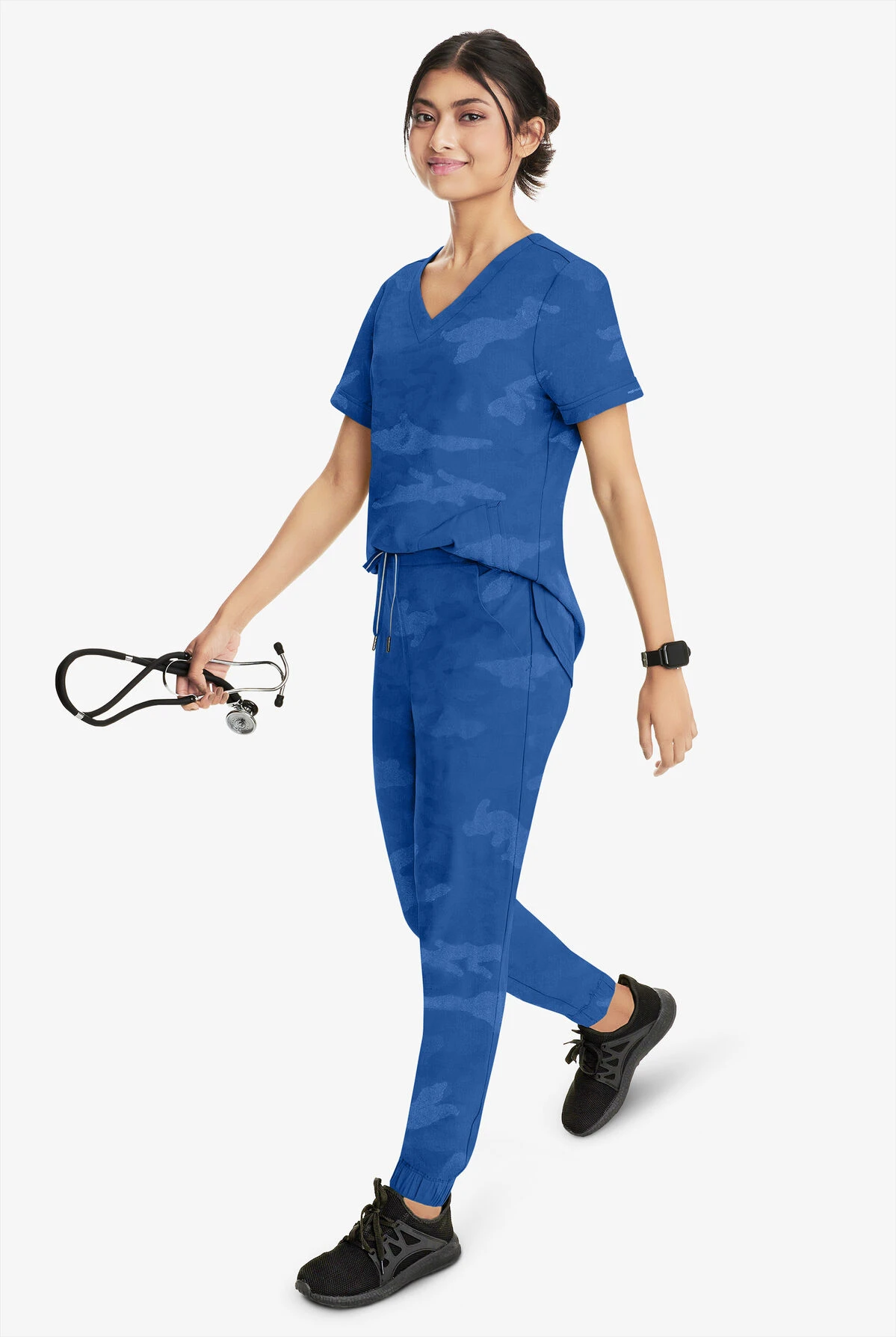 Healing Hands Purple Label Tate Camo Women's 5-Pocket STRETCH Jogger Scrub Pants 4 Healing Hands Purple Label Tate Camo Women's 5-Pocket STRETCH Jogger Scrub Pants - Image 2