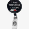 Hiddles Syringe Retractable ID Badge Holder -Scrubs Wear Store HISYRING 092523 1 S
