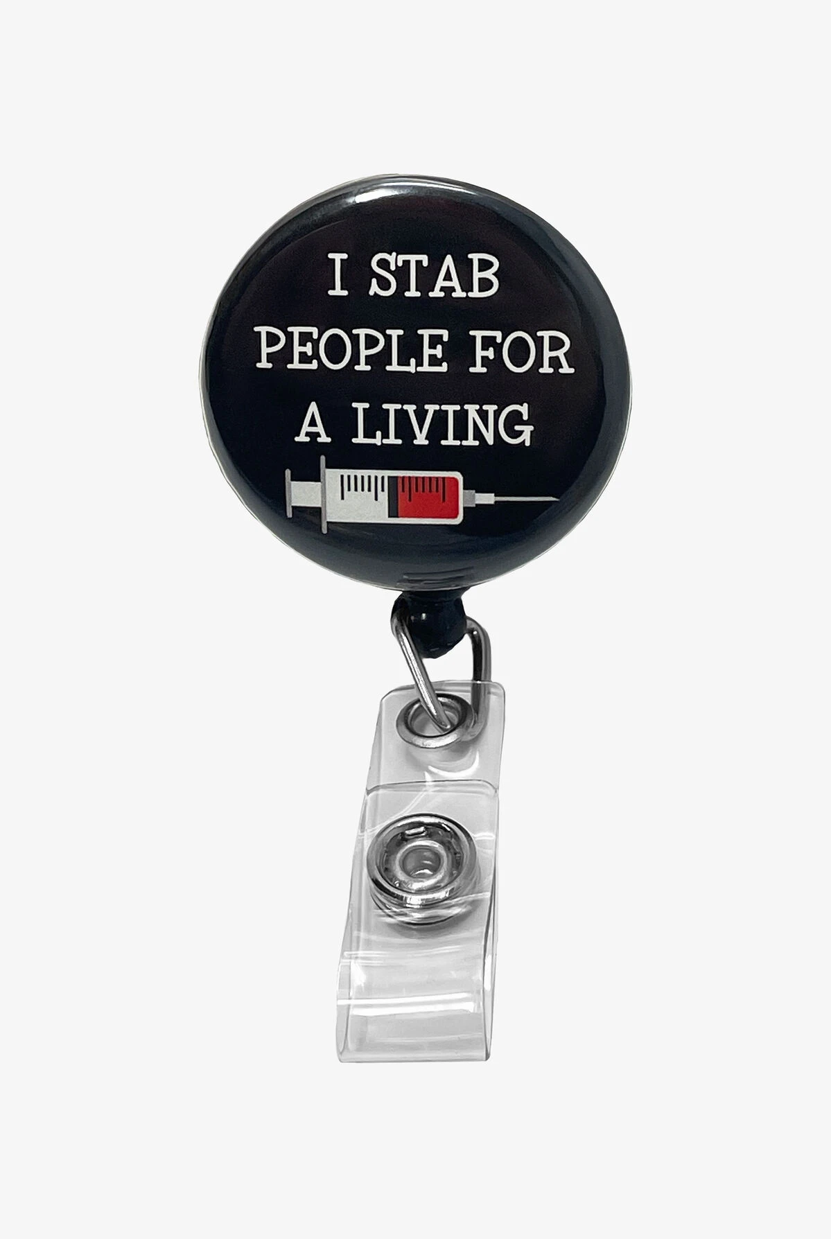 Hiddles Syringe Retractable ID Badge Holder 3 Hiddles Syringe Retractable ID Badge Holder