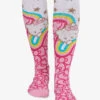Heartsoul Hello Rainbow Women's 8-15 MmHg Light Compression Socks -Scrubs Wear Store HLHELLOR 1