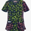 Koi Liteâ„¢ Rainbow Ditsy Eve Women's 2-Pocket Y-Neck Print Scrub Top 1 Koi Liteâ„¢ Rainbow Ditsy Eve Women's 2-Pocket Y-Neck Print Scrub Top -Scrubs Wear Store K1007RWD 1