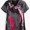 Koi Liteâ„¢ Reform Pink Marble Women's 2-Pocket V-Neck Print Scrub Top 2 Koi Liteâ„¢ Reform Pink Marble Women's 2-Pocket V-Neck Print Scrub Top -Scrubs Wear Store K1045MPL 1