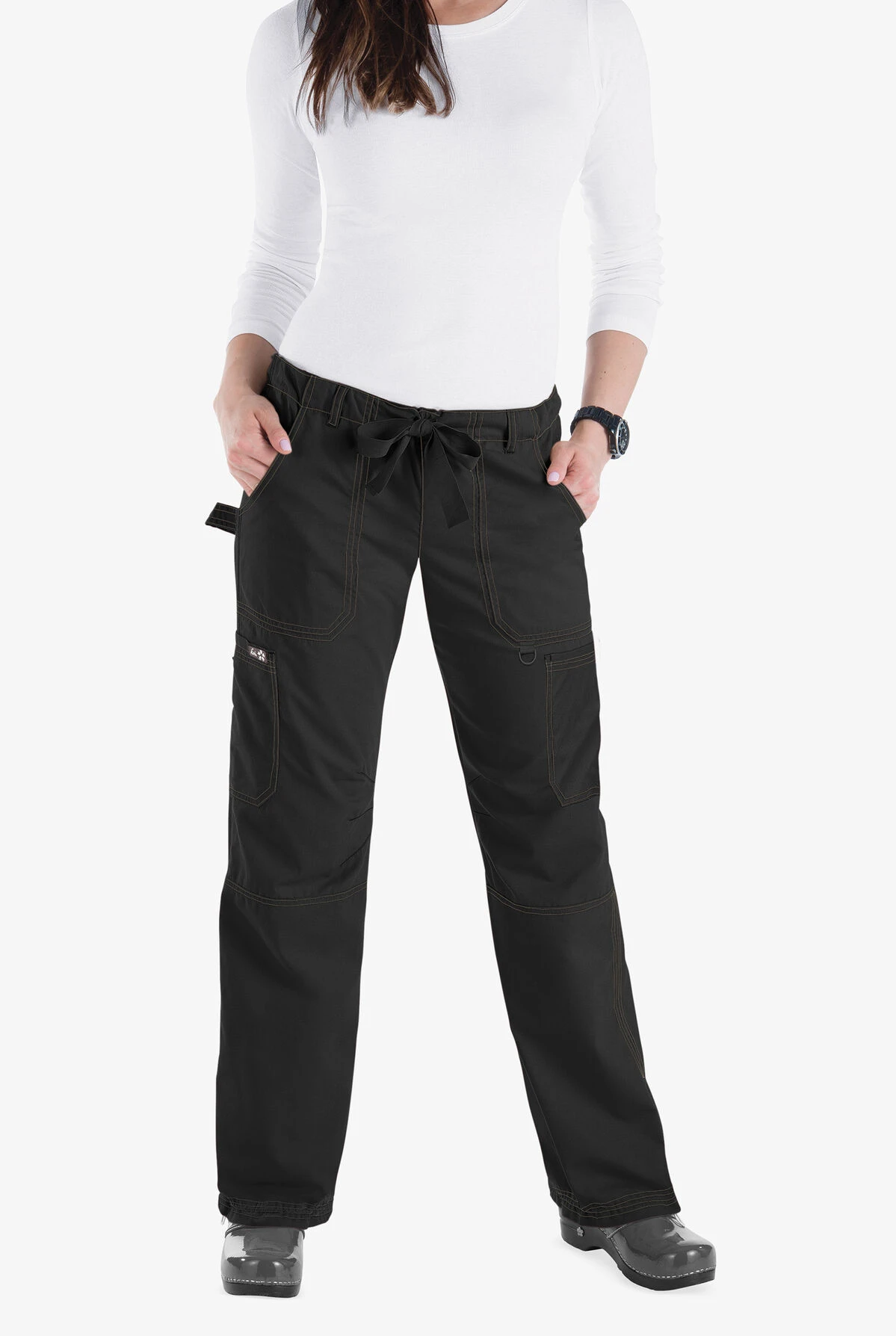 Koi Classics Lindsey Women's 7-Pocket STRETCH Low-Rise Cargo Scrub Pants - Extra Petite 3 Koi Classics Lindsey Women's 7-Pocket STRETCH Low-Rise Cargo Scrub Pants - Extra Petite