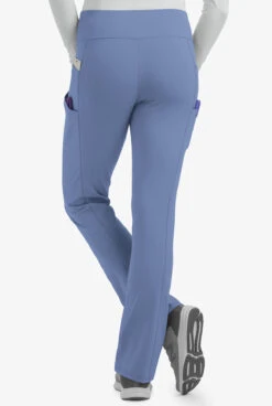 Lauderdale By UA Del Largo Ponte Women's 4-Pocket Knit Yoga STRETCH Scrub Pants - Petite -Scrubs Wear Store KN591 CEIL 4 HV