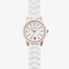 Nurse Mates Rose Gold Sparkle Dot Women's Silicone Strap Watch 1 Nurse Mates Rose Gold Sparkle Dot Women's Silicone Strap Watch -Scrubs Wear Store LO00462 1