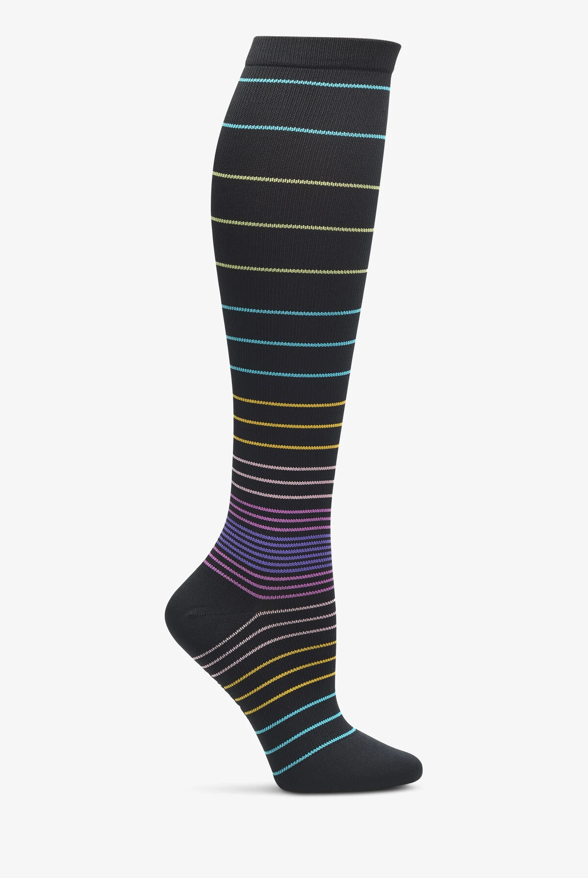 Nurse Mates Thin Ombre Stripe Women's 12-14 MmHg Light Compression Socks 3 Nurse Mates Thin Ombre Stripe Women's 12-14 MmHg Light Compression Socks