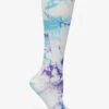 Nurse Mates Lilac/Aqua Tie Dye Women's 12-14 MmHg Light Compression Socks -Scrubs Wear Store LO15099 1