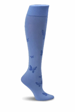 Nurse Mates Butterfly Women's 11mmHg Light Compression Socks