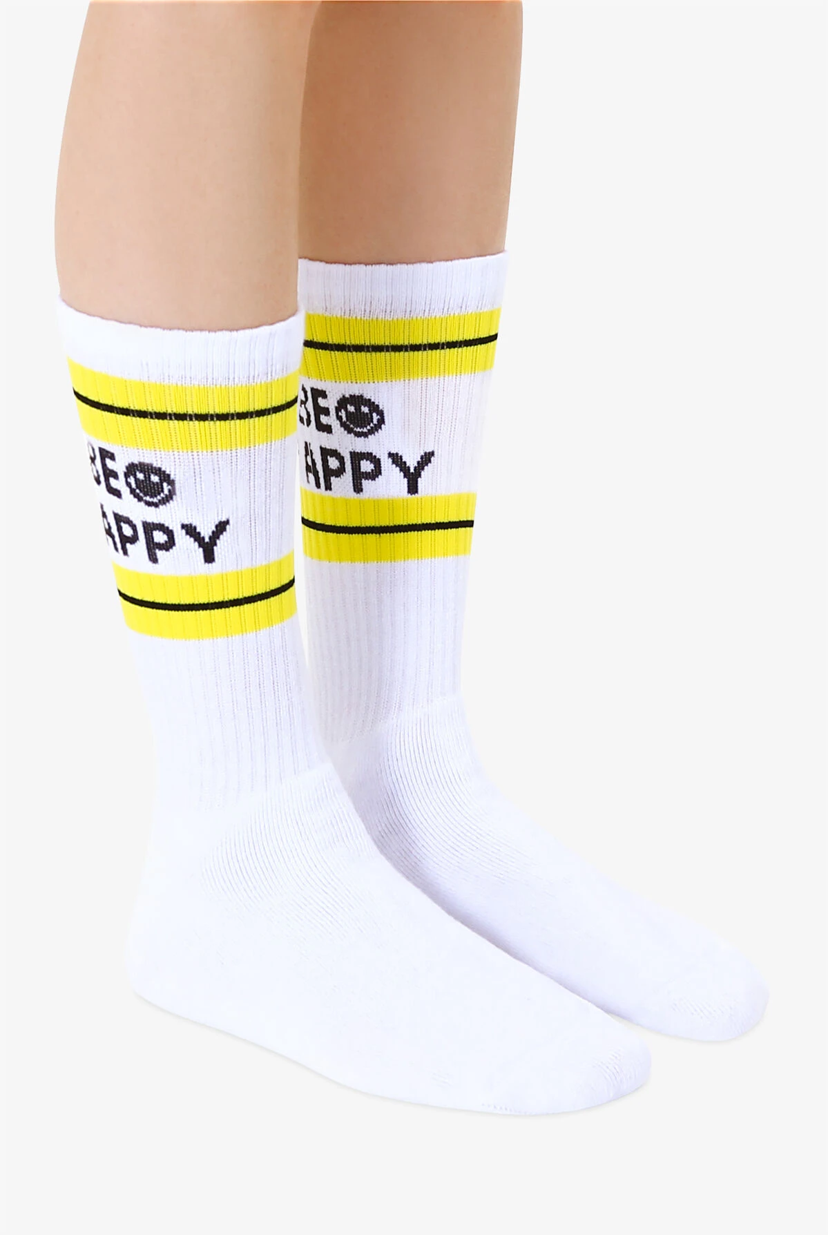 Living Royal Be Happy Unisex Classic Crew Socks 3 Living Royal Be Happy Unisex Classic Crew Socks