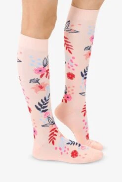 Living Royal Floral Unisex 15-20 MmHg Moderate Compression Socks -Scrubs Wear Store LRFLORAL 2