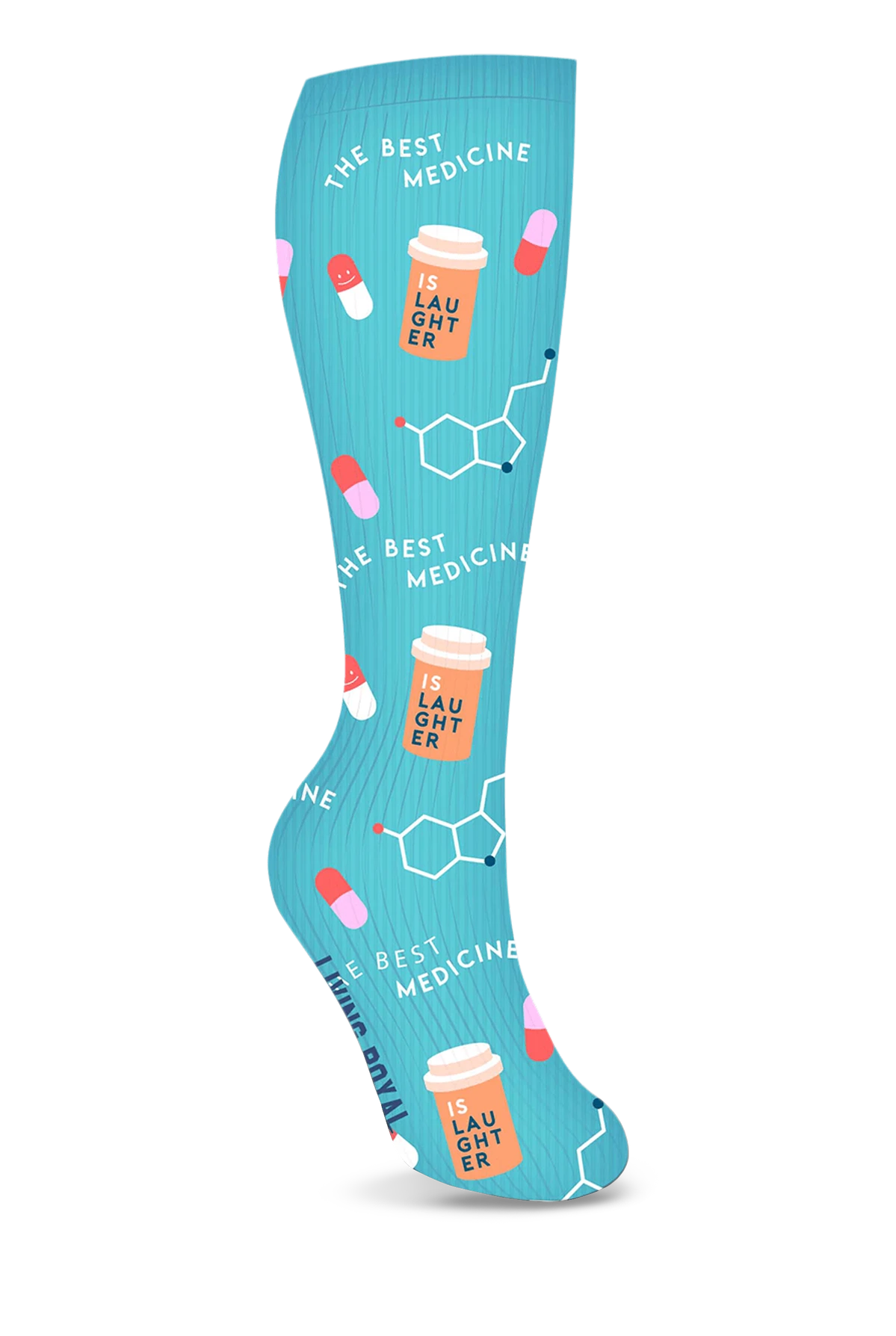 Living Royal Nurse Unisex 15-20 MmHg Moderate Compression Socks 3 Living Royal Nurse Unisex 15-20 MmHg Moderate Compression Socks