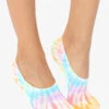 Living Royal Pastel Tie Dye Women's No Show Socks 2 Living Royal Pastel Tie Dye Women's No Show Socks -Scrubs Wear Store LRTIEDYE 1