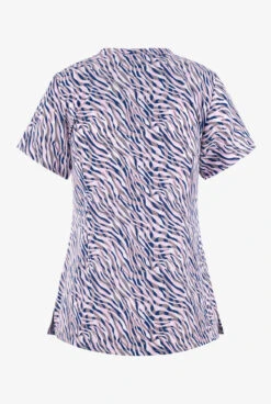 Maevn Animalia Animal Print Women's 3-Pocket STRETCH V-Neck Print Scrub Top 5 Maevn Animalia Animal Print Women's 3-Pocket STRETCH V-Neck Print Scrub Top -Scrubs Wear Store MA176ANM 2