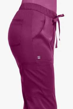 Maevn Matrix Women's 5-Pocket STRETCH Elastic Waist Drawstring Cargo Scrub Pants - Petite -Scrubs Wear Store MA6501 HOLLY 3 HV