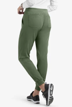Maevn Matrix UA Exclusive Women's 5-Pocket STRETCH Jogger Scrub Pants -Scrubs Wear Store MA6502 OLIVE 4
